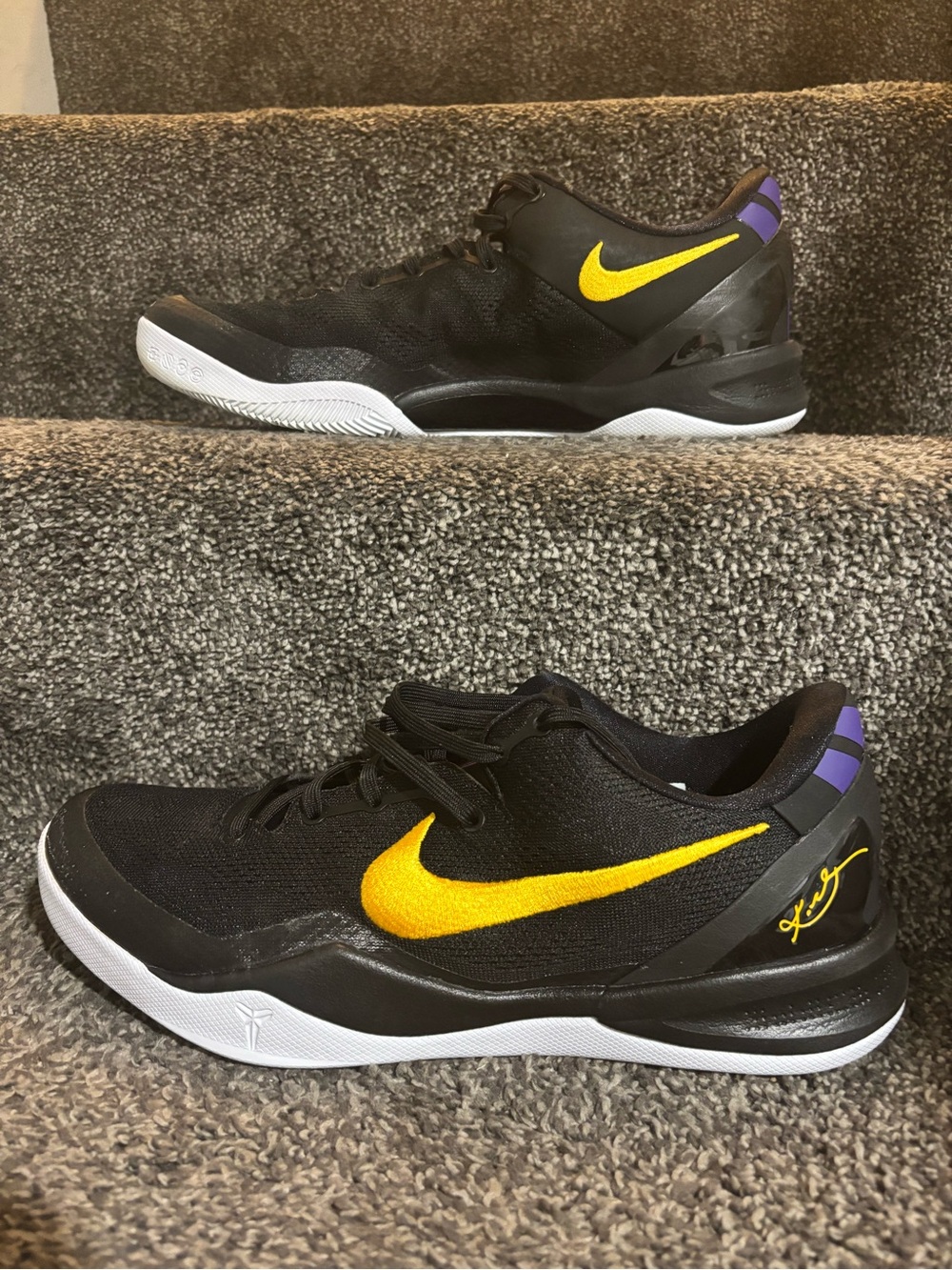 Nike Kobe 8 Protro Lakers aka Hollywood Nights excellent condition